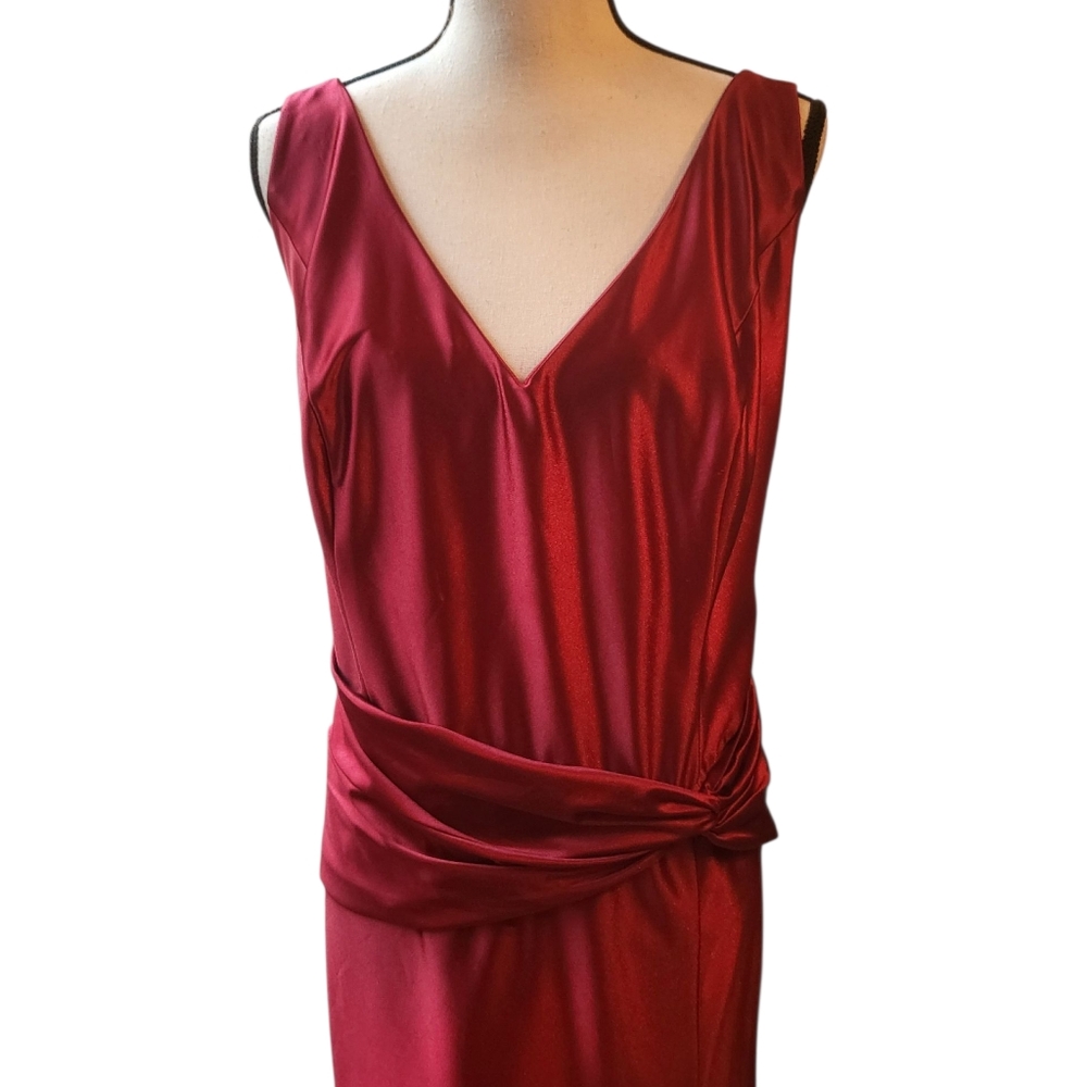 Galina Signature Vibrant Red Dress Gown Homecoming - Picture 4 of 8